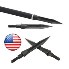 Archery Arrowheads Blade Tips Screw Points Broadheads Crossbow Bow Hunting 12X