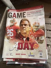 Alabama Crimson Tide College Football Magazine Lot - Nick saban Years