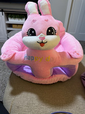 MirelaArt Pink Bunny Baby Learning to Sit Chair Plush Floor Seat XZY-001-P