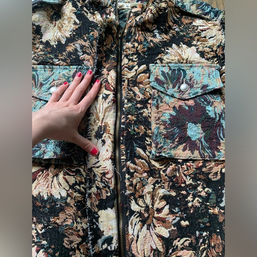 POL Jacquard shacket medium jacket - image 5