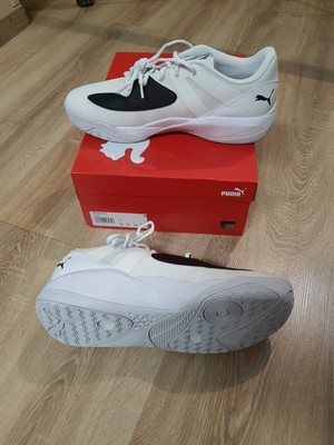 Puma Court Rider Chaos Team Sport/Hallenschuhe weiss Gr.53,5 - Neu + OVP - 110 