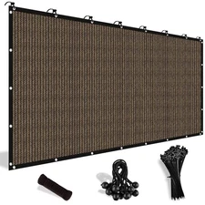 Shade&Beyond 90% Sun Shade Cloth with Grommets, 8' X 10' 0 X 1 0', Mocha 