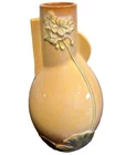 Vintage Roseville Pottery 1948 Orange Wincraft Vase 284-10 #R6
