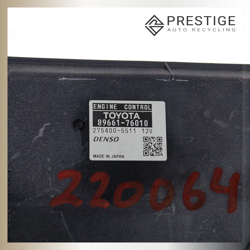 Módulo de control electrónico del motor LEXUS CT200h ECM ECU 2011-2014 89660-76011 FABRICANTE DE EQUIPOS ORIGINALES Foto 3 de 4