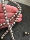 Vintage Silver Tone Choker Necklace Bracelet & Earrings Silver Ball Beaded Set — photo 7