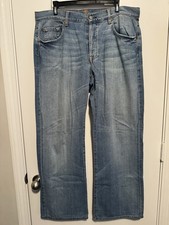 7 For All Mankind Men's Bootcut Jeans 34x32 Medium Wash Faded Made in USA