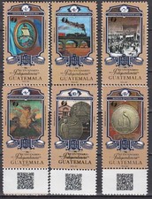 Guatemala - Courrier Yvert 759/64 ** Mnh Bicentenaire Partie III Bateaux-Trains