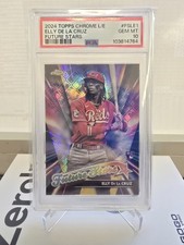 2024 Topps Chrome Logofractor Future Stars Elly De La Cruz Gem PSA 10 FSLE-1