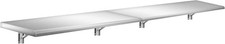 Folding Concession Shelf 96" x 12", Stainless Steel Drop Down Serving Food Shelf