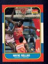 1986-87 Fleer Basketball #94 ~ Wayne Tree Rollins ~ Hawks ~ NM-MT