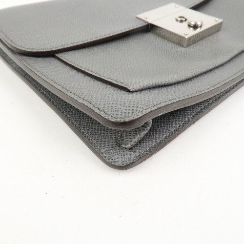 Louis Vuitton Taiga Leather Neo Belaia Clutch Bag Glacier M32683 Auth Used F/S - Picture 6 of 24