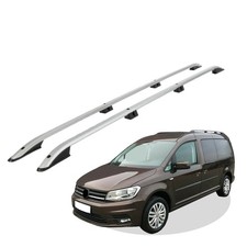 Dachreling passend für VW Caddy 4 Maxi ab 2010 bis 2020 Grau mIt ABE