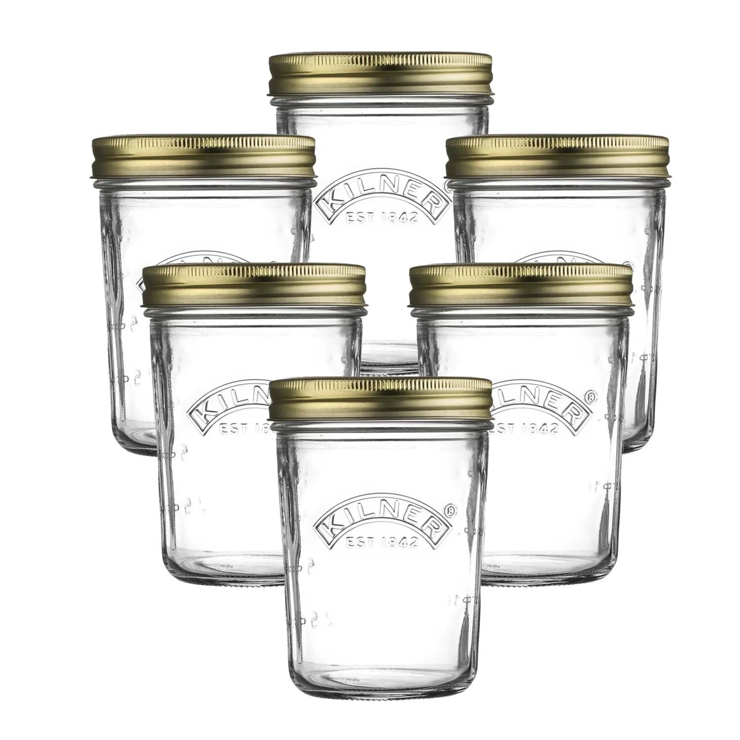 Kilner Canning Glass Jars 6pc Kilner 350ml Wide Mouth Containers Preserve Jars
Opens in a new window