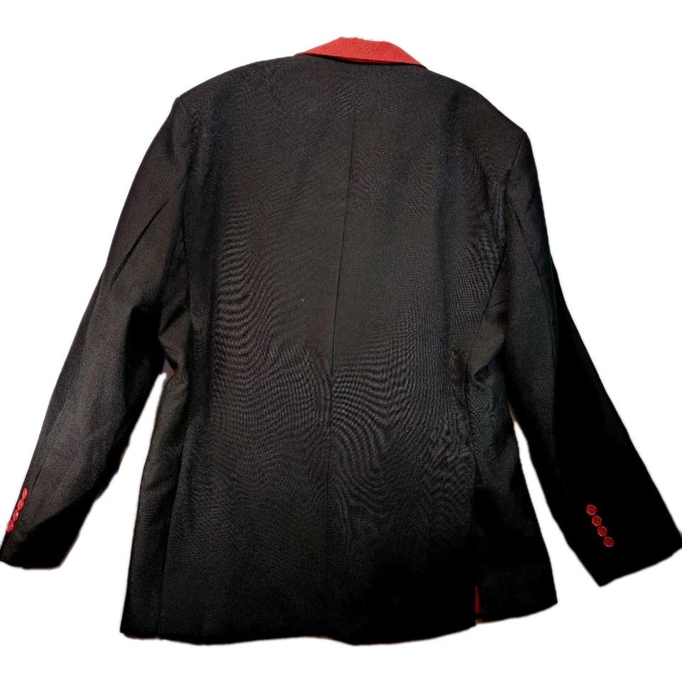 Harry Potter Gryffindor Disfraz Traje Blazer Chaqueta Talla Grande Largo Negro Rojo Foto 3 de 4