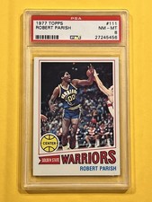 ROBERT PARISH 1977 Topps Rookie Card PSA 8 Near Mint - Mint CELTICS HOF. rookie card picture