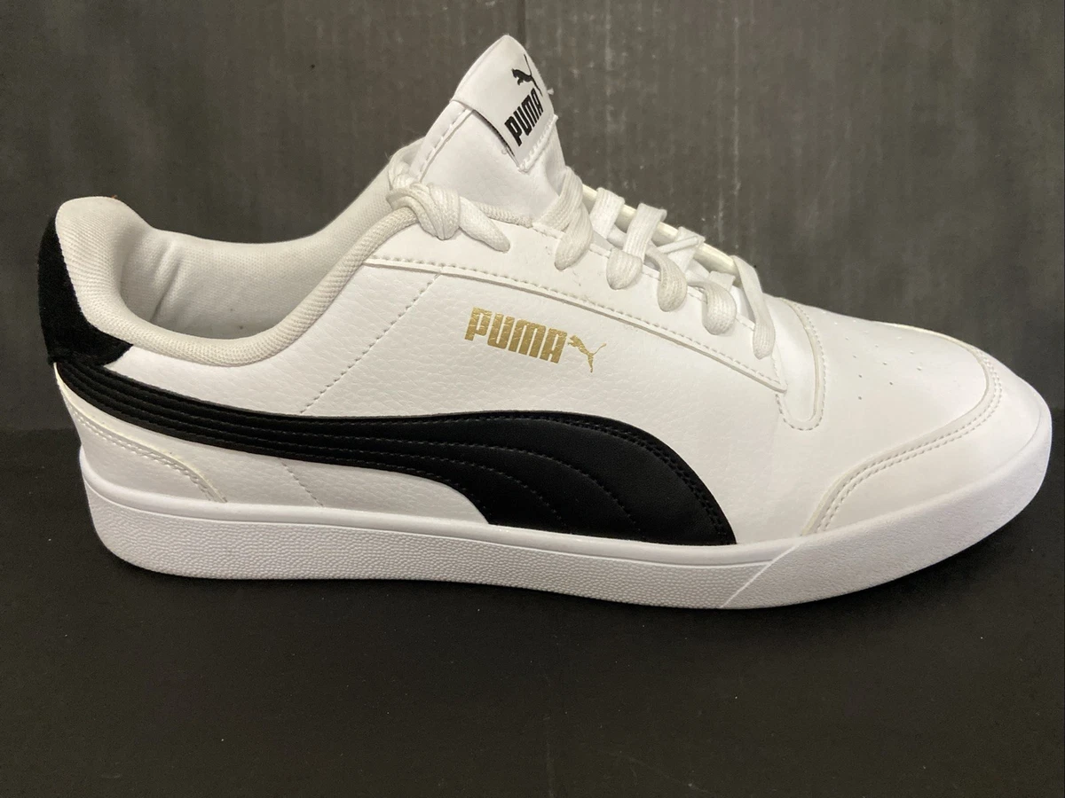 Puma Shuffle White Black for sale | eBay