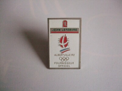 PIN'S JO JEUX Olympiques Albertville 92 Jean Lefebvre Signé