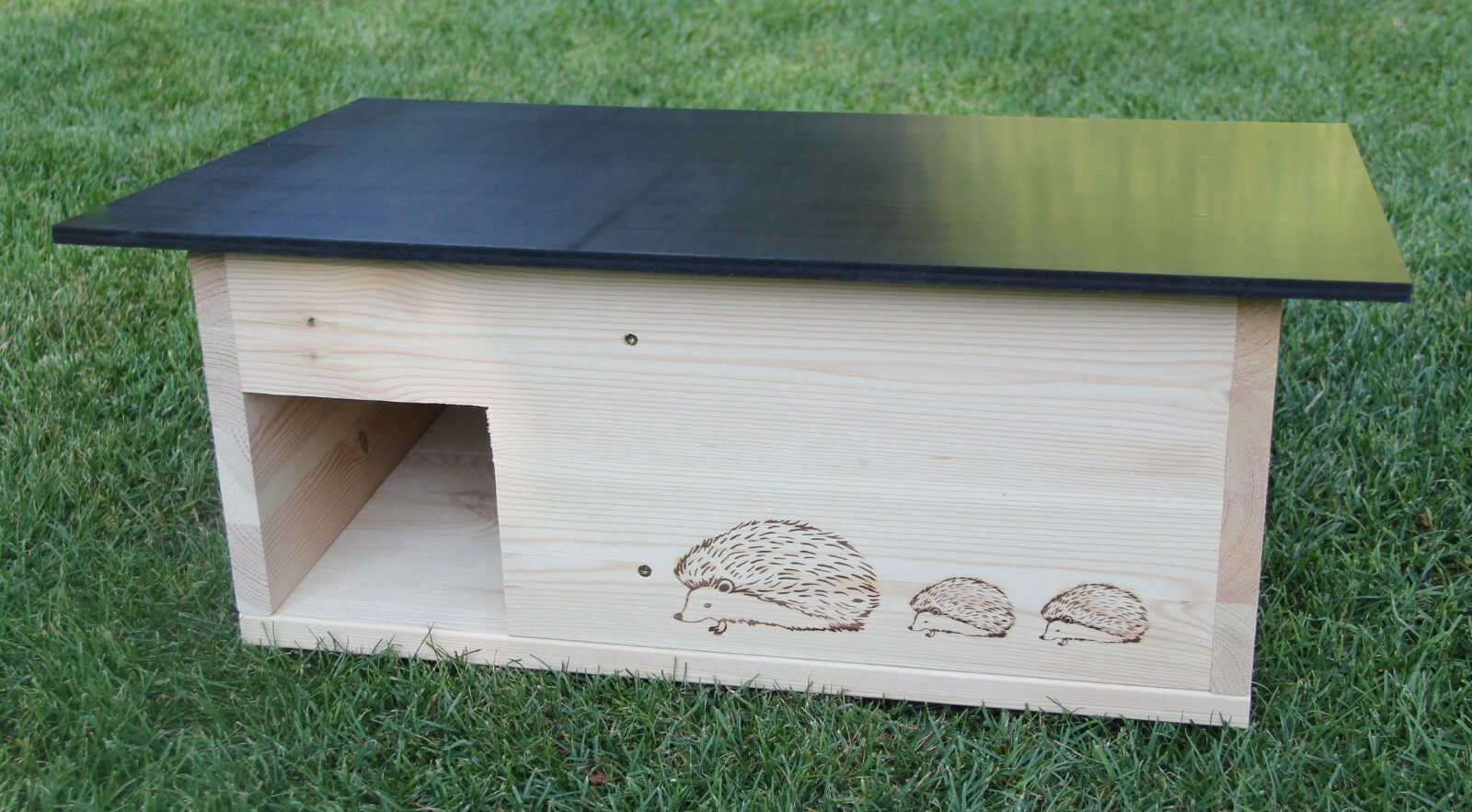 Igelhaus Mit Stecksystem 70x39x31cm - Bitumendach Mit Langem Eingang Raubtierschutz