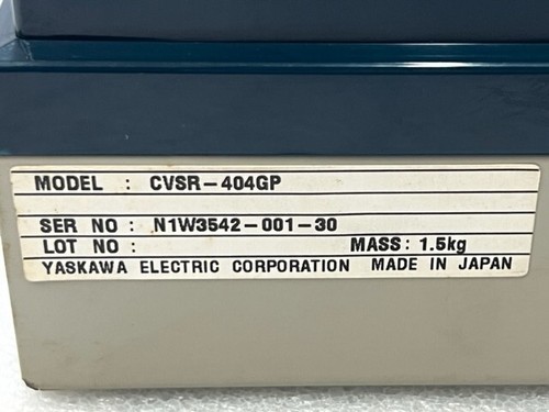 Yaskawa VS Controller CVSR-404G 200-220V 50/60Hz 400W DC80V 5A New (Old Stock) - Picture 6 of 21