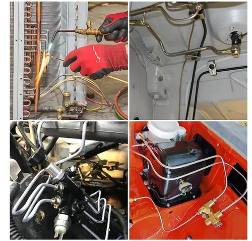 1Pcs Brake Line Tubing Kit Galvanized Steel 25 Ft. Roll Coil 3/16"OD 16 Fittings - Picture 8 of 13