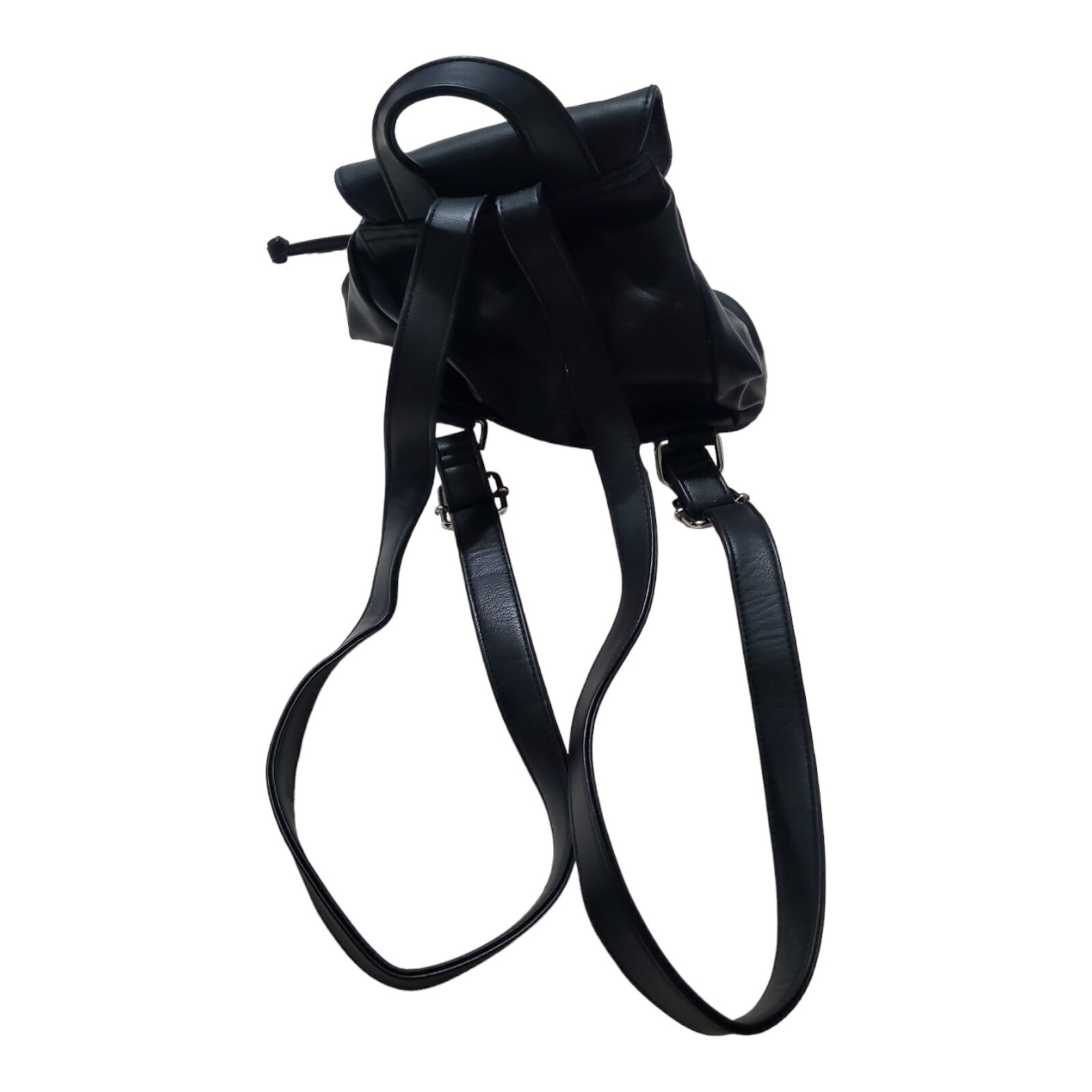 Wild Fable Mini Drawstring Backpack Handbag Black… - image 9