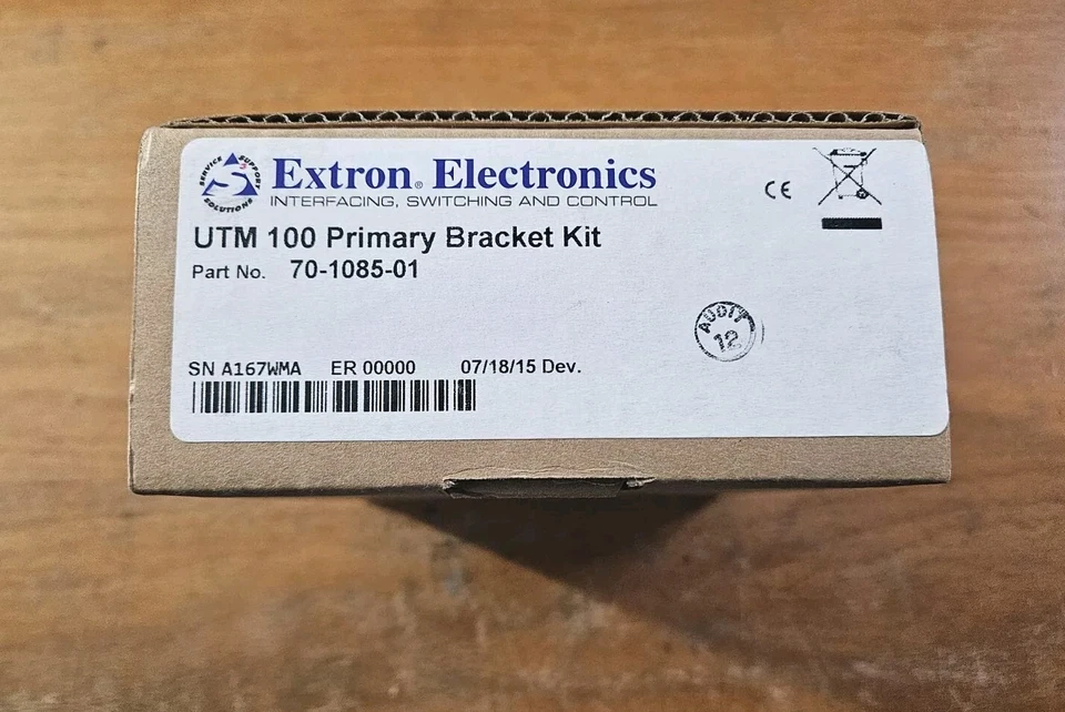 NEW Extron UTM 100 Primary Bracket Kit 70-1085-01 Under Table Mount (EC4) - Image 2 of 4