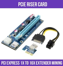Ver006C Mining Dedicated PCIe Riser Card Adapter Cryptocurrency 1X-16X