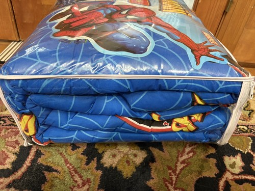 Vintage 2006 Marvel Spider-Man Twin Comforter Set JAY FRANCO POLYESTER - Picture 8 of 9