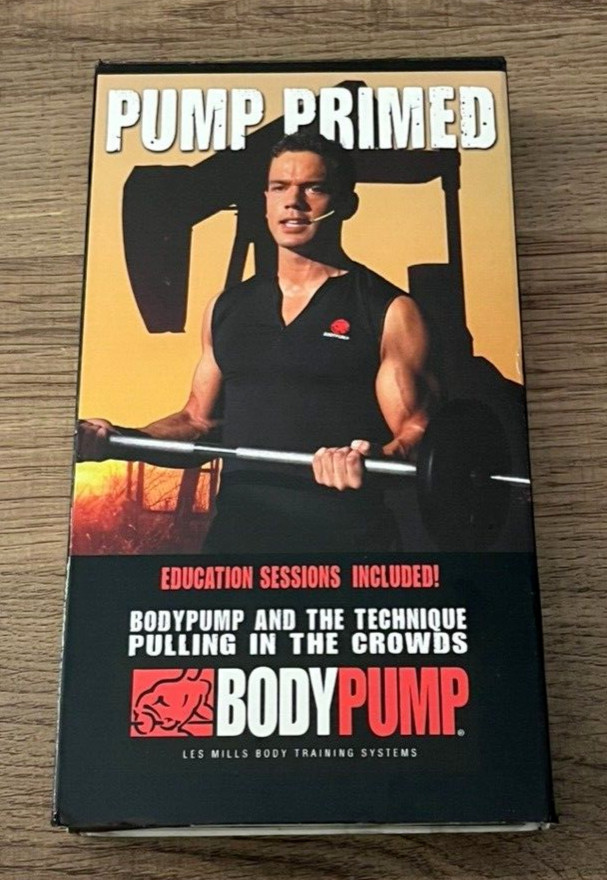 Les Mills BODYPUMP VHS Release 47 PUMP PRIMED + Education 2003 VG TESTED