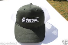 Ball Cap Hat - Castrol - Motor Oil Lubrication - Green White (H1355)