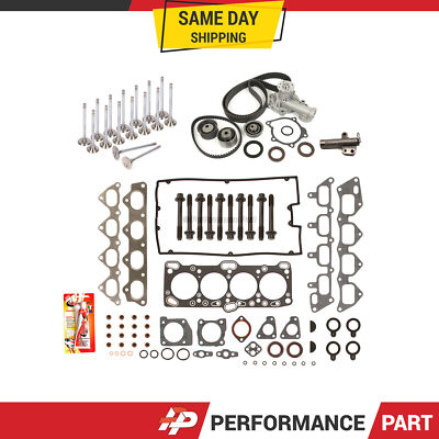 Head Gasket Set Valves Timing Belt Kit Fit 96-98 Mitsubishi Eagle 2.0 4G63T