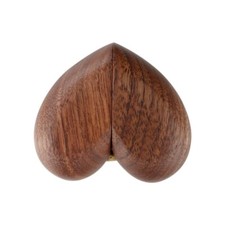 Heart Walnut Ring Box Proposal Engagement Wedding Jewelry Wooden Box for