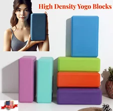 2pcs Yoga Blocks EVA Foam Exercise Brick Lightweight Odor Resistant for Home Gym
