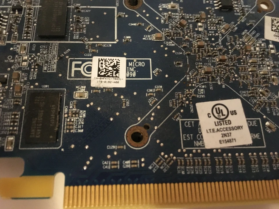 Dell AMD Low Profile Video Card DUAL DVI Splitter HFKYC  - Image 3 of 4