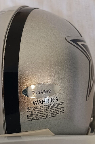 CHUCK HOWLEY Autographed Signed Mini Helmet MVP Inscription NFL Cowboys TriStar - Picture 3 of 3