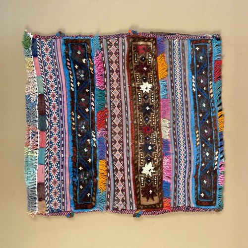Antico Copricuscino Marocco Kilim Tessuto Tappeto Spargi Cuscino Modello - Foto 6 di 11