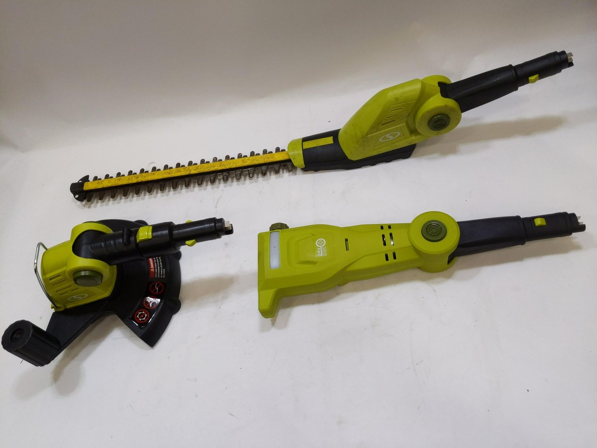 Sun Joe GTS4002C Cordless Lawn Care System-Hedge Trimmer, Pole Saw