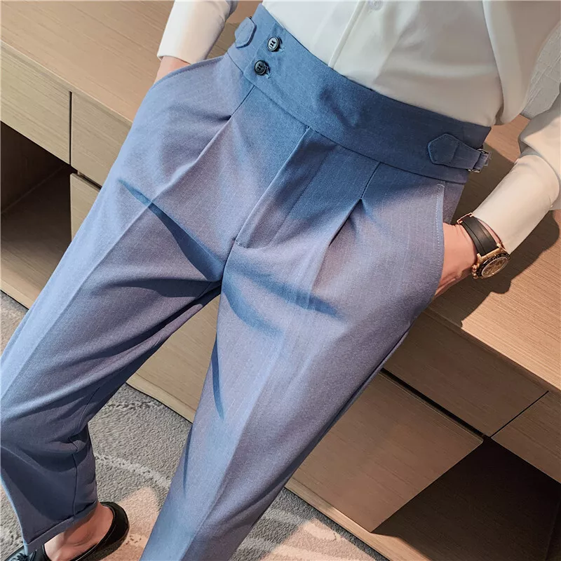 Men's Linen Trouser Pant Casual Pant Linen Ankle Formal Pants