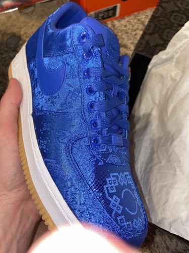 Air Force 1 uomo basso coagulo ""Seta blu"" taglia 7,5 100% autentico CJ5290 400 - Foto 12 di 12