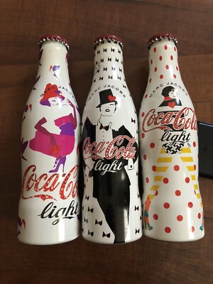 3er Set Coca Cola Light Marc Jacobs Sammlerflaschen - Neu