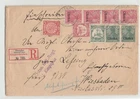 CHINA 1902 Registered Cover Deutsche Post Shanghai Mixed Franking (c023)