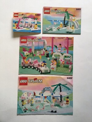 Lego Paradisa Fun Fair 6547 Arcade 6409 Cabana 6401 Playground