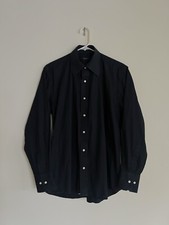 Gucci Men’s Black Button-up Cotton Dress Shirt (40/15.5)