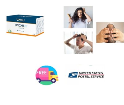 Vasu Trichup Capsule for Hair Health FREESHIP WORLDWIDE 60 Capsules Hair Growth