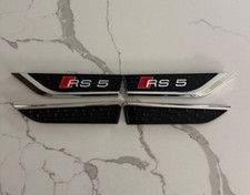 Audi Rs5 B9 Fender Badge Door Emblems Chrome 4-set Logo Full Set Audi Rs5 B9 Fender Badge Door Emblems Chrome 4-set Logo Full Set