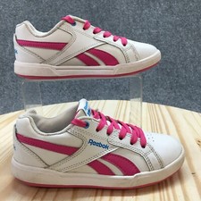 Reebok Shoes Youth 1 Royal Advance Sneakers White Low Top Round Toe V63369