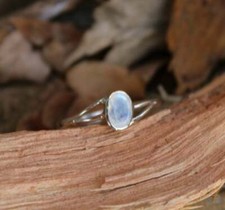 Natural Rainbow Moonstone Ring,925 Sterling Silver Moonstone Ring,Handmade Ring