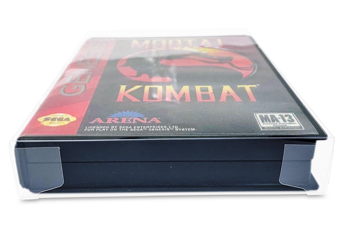 Collector Pods Archive-Grade Box Protectors For Sega Genesis (Hang Tab Style) - 5 Pack