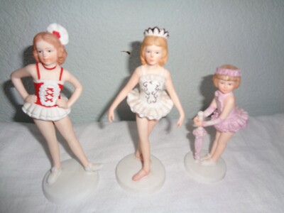 3 ROMAN Dance Recital Figurines ENCORE -DANCIN DOLL- AIN'T SHE SWEET 1983