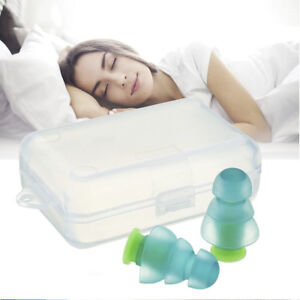 Soft Silicone Anti Noise Foam Ear Plugs For Swim Sleep Work Box Reusable Comfy 